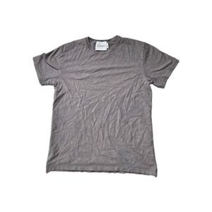 CLOSED Gray Organic Cotton Slub Crewneck Short Sleeve T-Shirt Sz M EUC